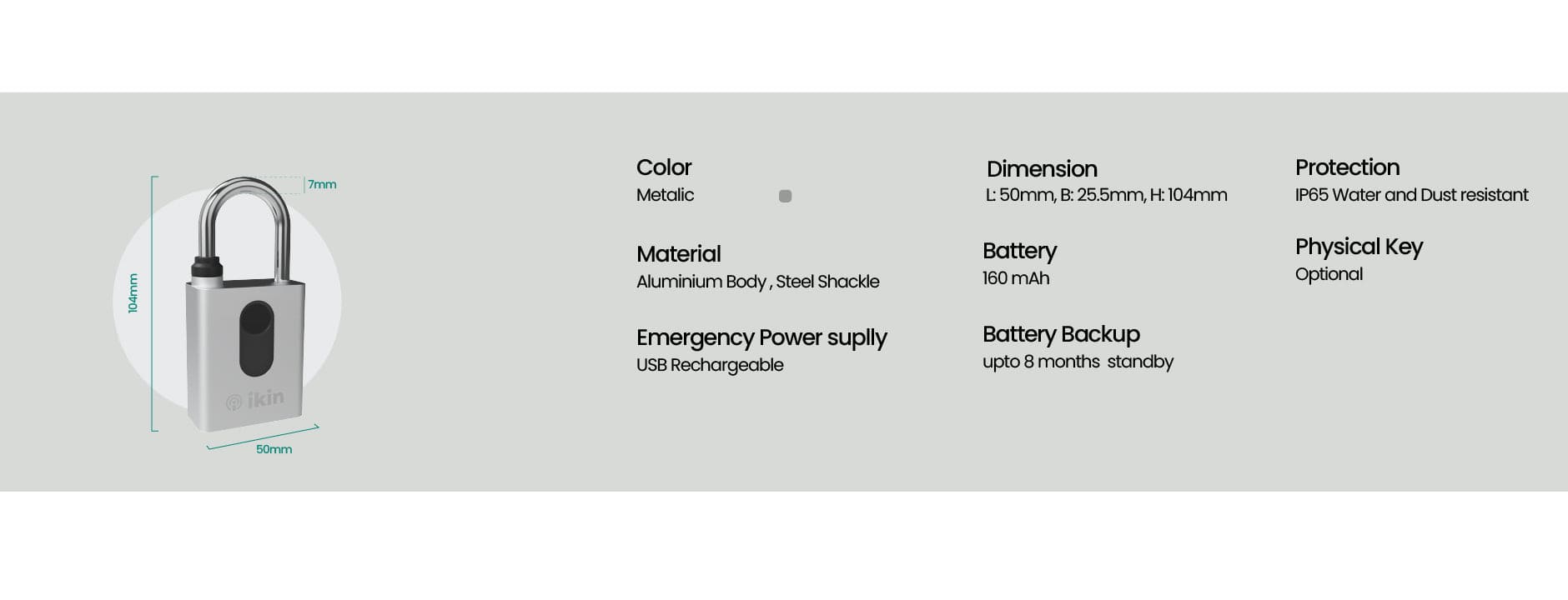IKIN Padlock HD - Description - Specs