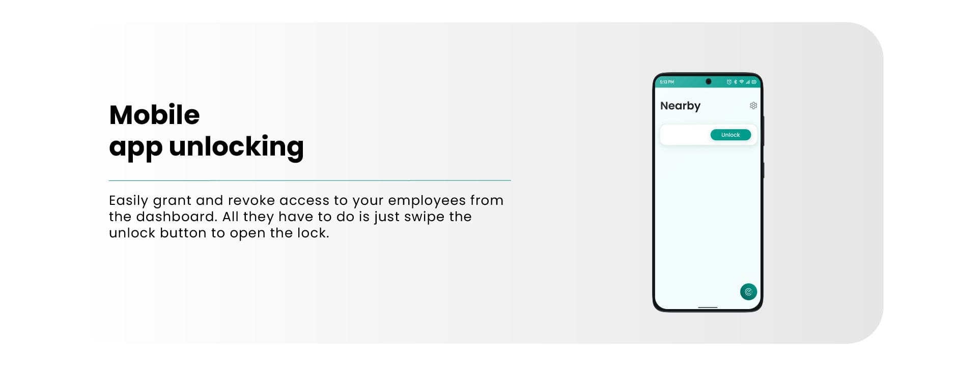 Smart Bolt Seal - Features - mobile unlock