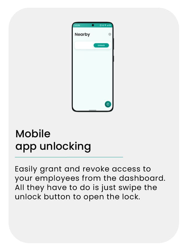 Smart Bolt Seal - Features - mobile unlock - mobile image