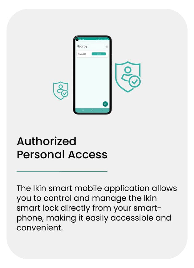 Smart GPS Truck Lock - Access control - mobile image
