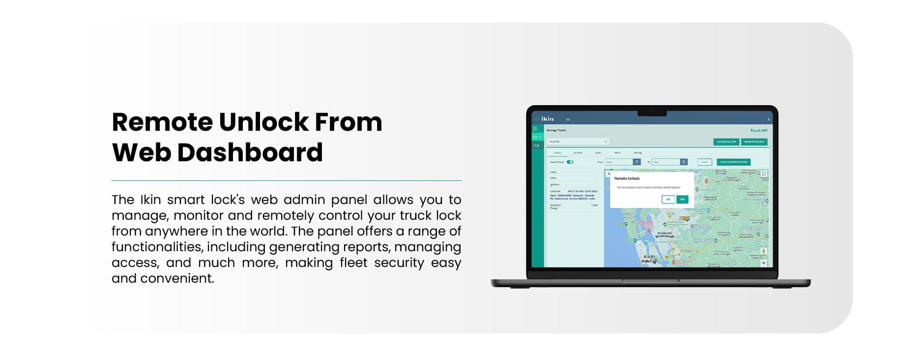 Smart GPS Truck Lock - Remote Unlock