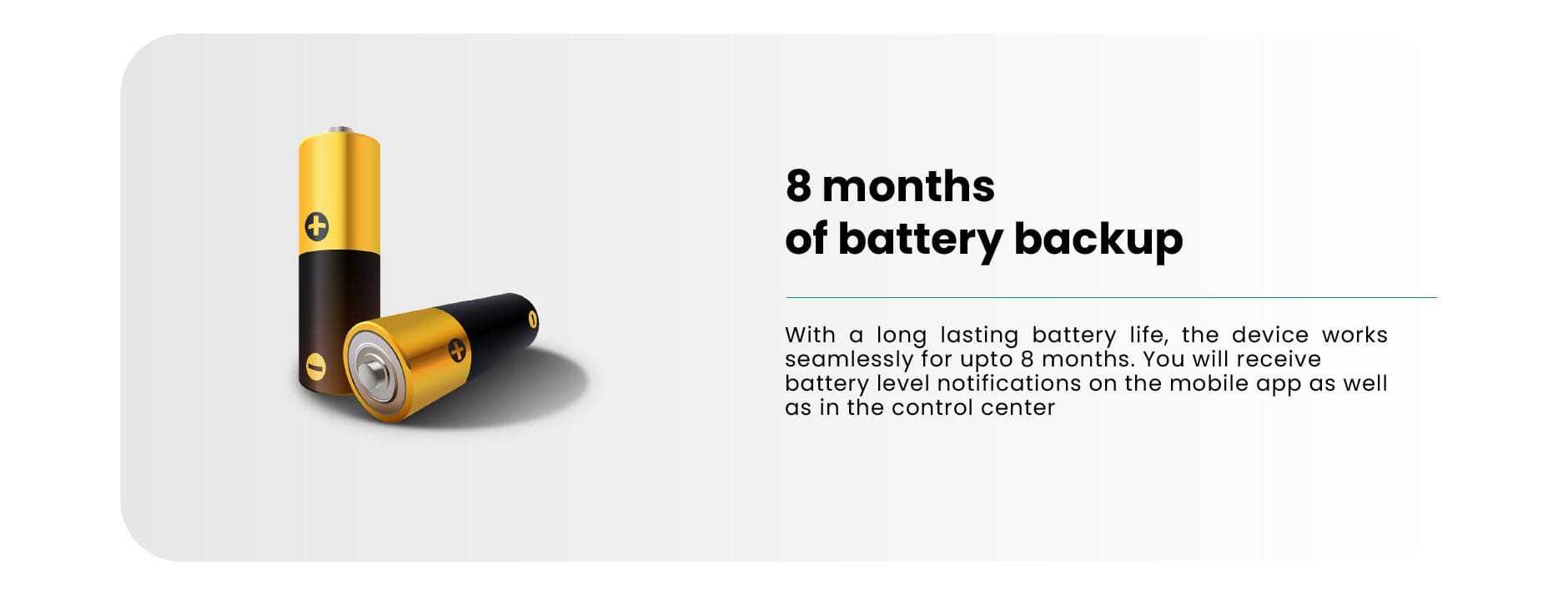 Smart Shutter Lock - Features - battery life - WEB