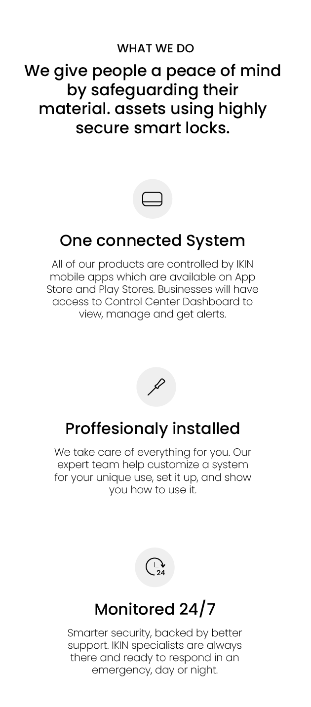 What we do: peace of mind by safeguarding material
